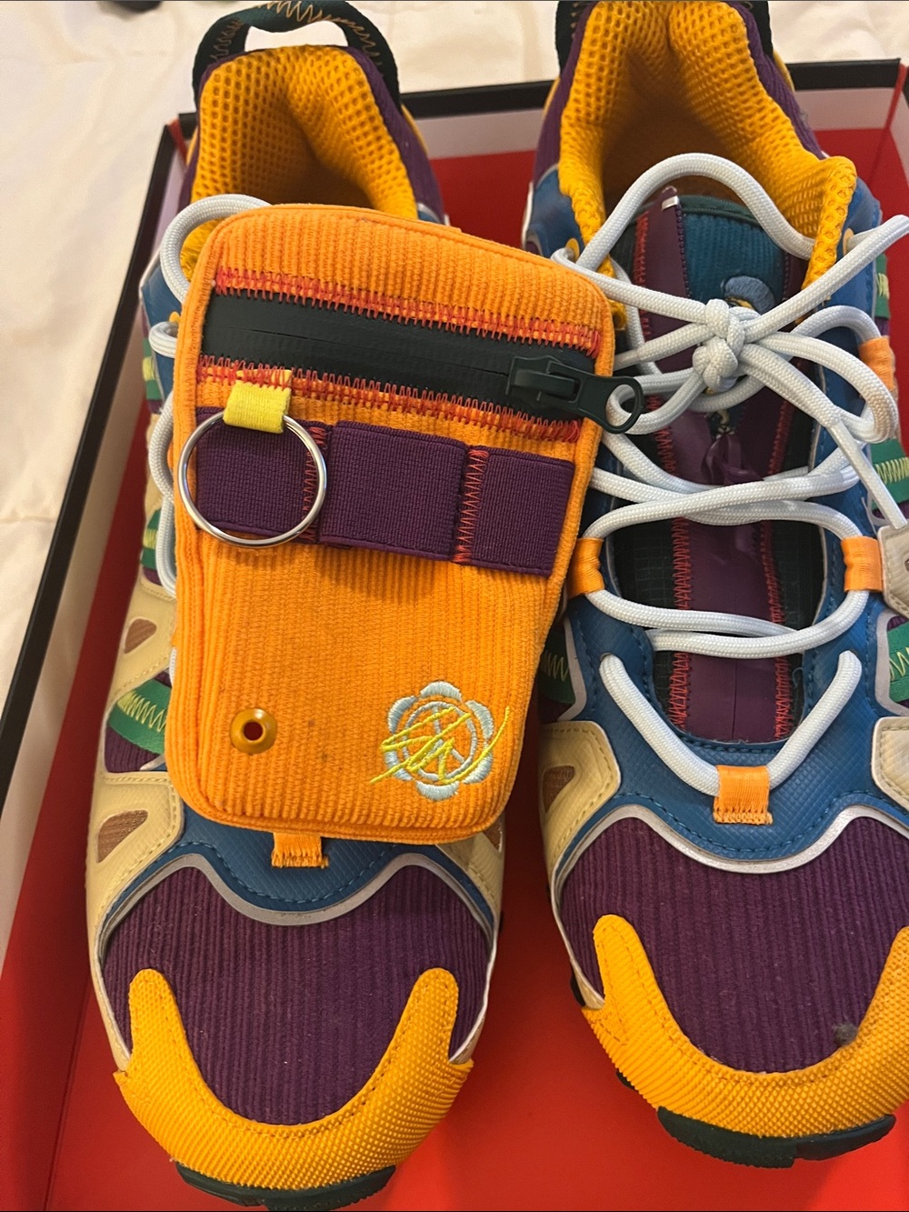 adidas Multicolor Athletic Sneakers in Purple, Orange, Blue